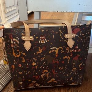 Piero Guidi Multicolor Circus Tote Bag